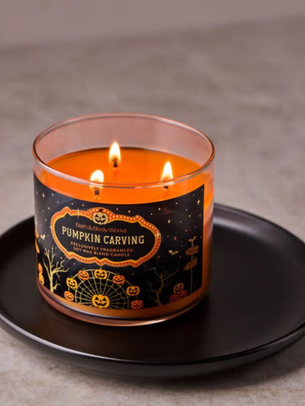 Bath and Body Works - Pumpkin Carving  3-Wick Candle - 14.5 oz